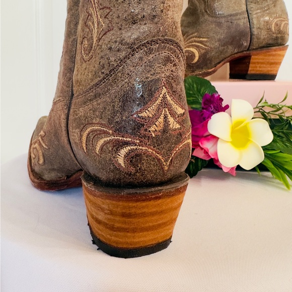 CIRCLE G ~ Filigree Leather Western Boots Handcrafted in Mexico size 11 - Picture 5 of 9